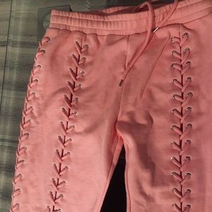 Hidden cult lace up sweatpants